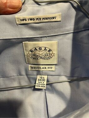 Regular Fit Light Blue Dress Shirt - Non-Iron